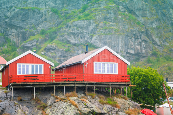 Norway, island of Nusfjord Stock photo © fotoedu