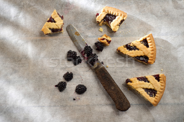 Tart with berry jam Stock photo © Fotografiche