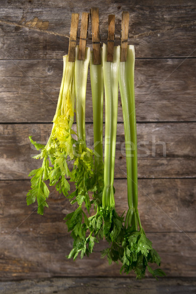 Proaspăt telina produs grădină gata alimente Imagine de stoc © Fotografiche