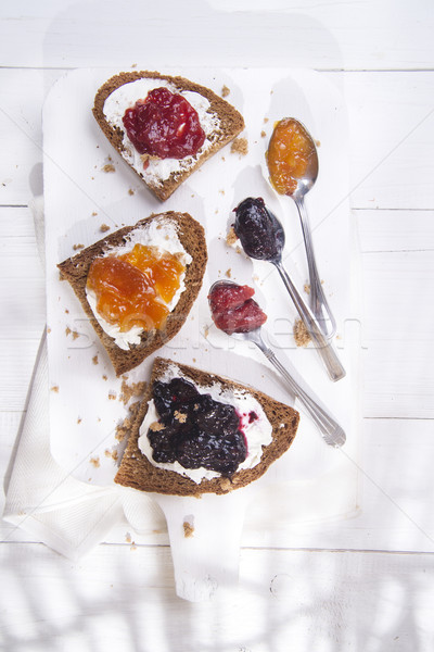 Breakfast bread and jam  Stock photo © Fotografiche