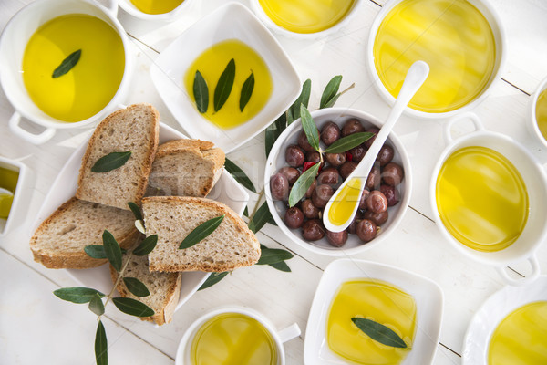 Bread and olive oil  Stock photo © Fotografiche