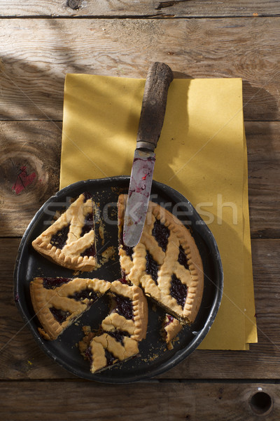 Tart with berry jam Stock photo © Fotografiche