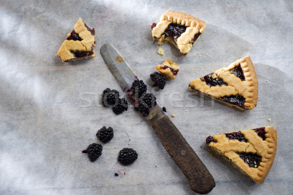 Tart with berry jam Stock photo © Fotografiche