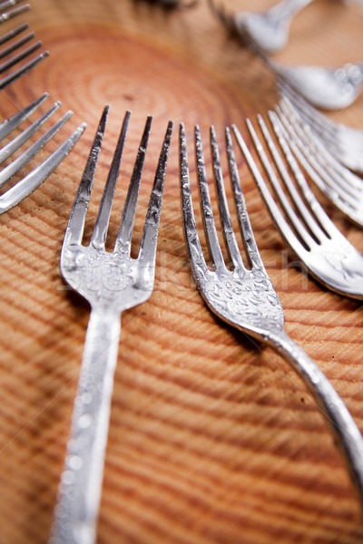 Sets of forks Stock photo © Fotografiche