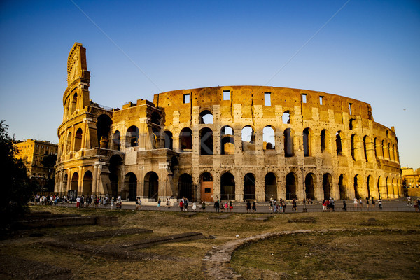 Coliseu cidade construção europa jogos romano Foto stock © Fotografiche