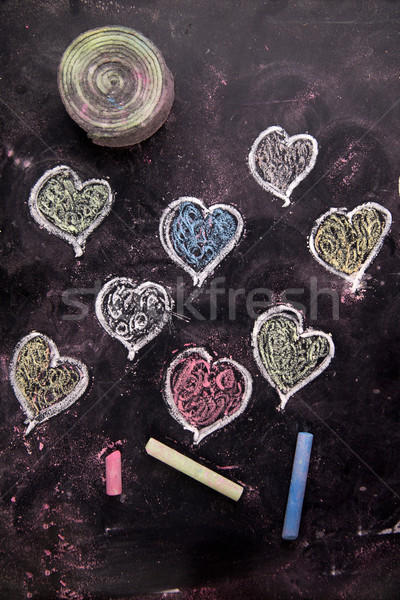 Colored Hearts Stock photo © Fotografiche