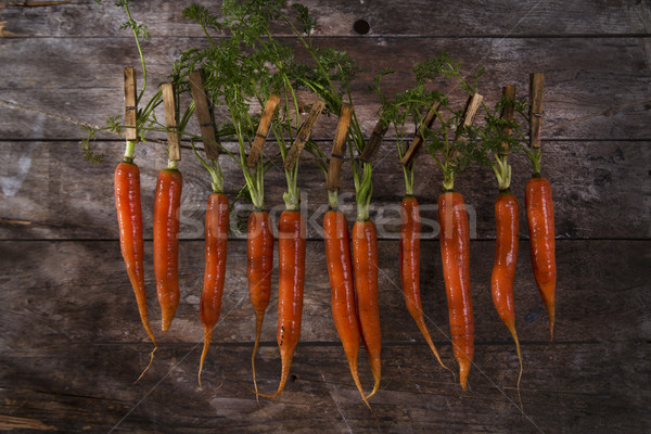 морковь презентация свежие подвесной продовольствие Сток-фото © Fotografiche