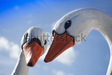 St. Valentine the geese Stock photo © Fotografiche