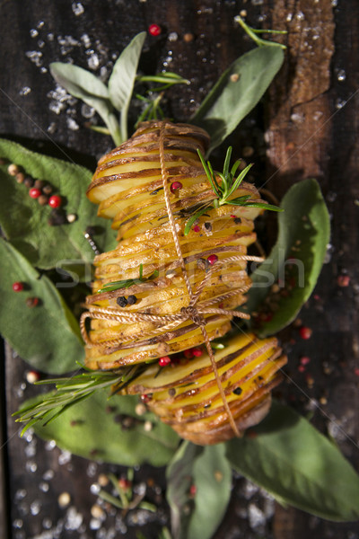 картофеля презентация Ломтики приготовленный печи Сток-фото © Fotografiche