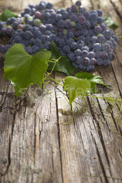 Foto stock: Preto · uva · morango · tarde · verão · frutas