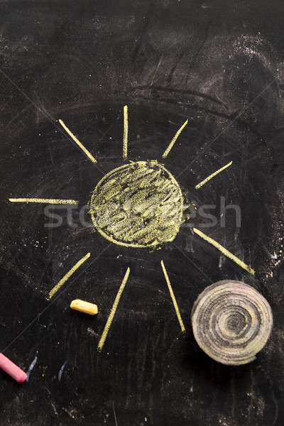 Pogoda ikona prezentacji symbolika słońce charakter Zdjęcia stock © Fotografiche
