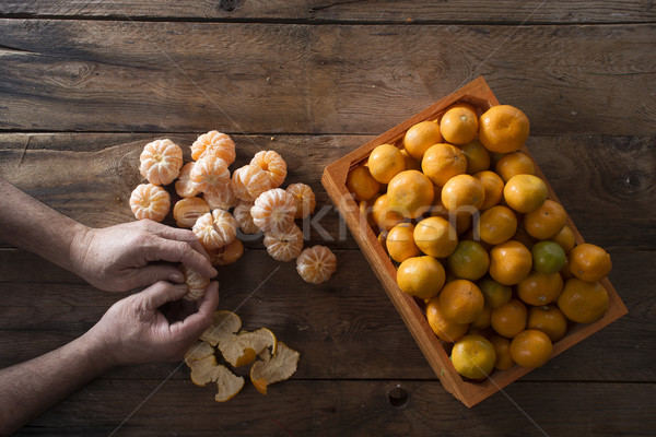 Winter fruit Mandarin Stock photo © Fotografiche
