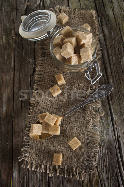 Cubes Cane Sugar Stock photo © Fotografiche