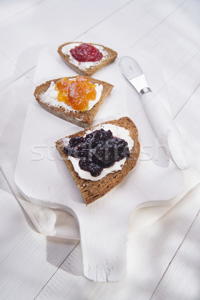 Breakfast bread and jam  Stock photo © Fotografiche