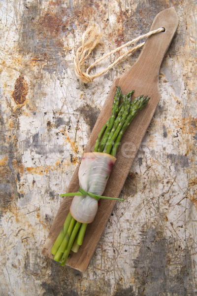 Asparagus with swordfish Stock photo © Fotografiche
