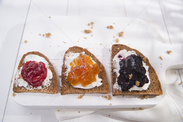 Breakfast bread and jam  Stock photo © Fotografiche