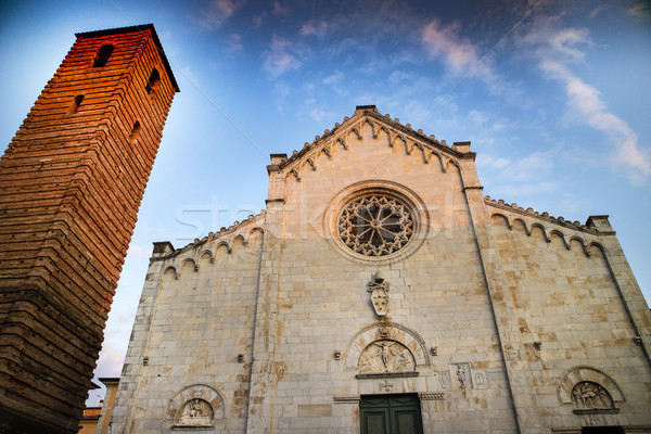 Catedrală vechi stil apus biserică arhitectură Imagine de stoc © Fotografiche