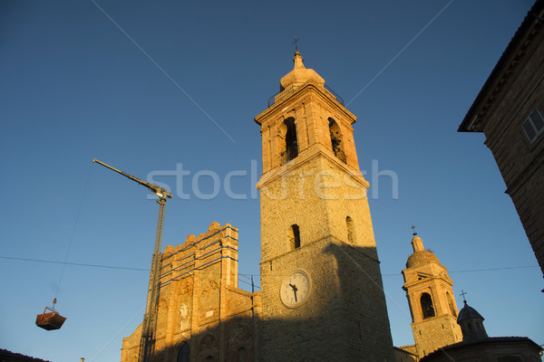 Church restoration works San Ginesio Stock photo © Fotografiche