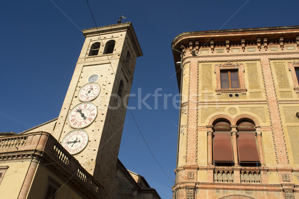 Torre iglesia relojes ciudad religión Christian Foto stock © Fotografiche