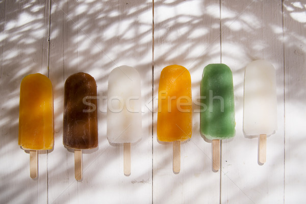 Ijskegel vruchten cool af zomer pauze Stockfoto © Fotografiche