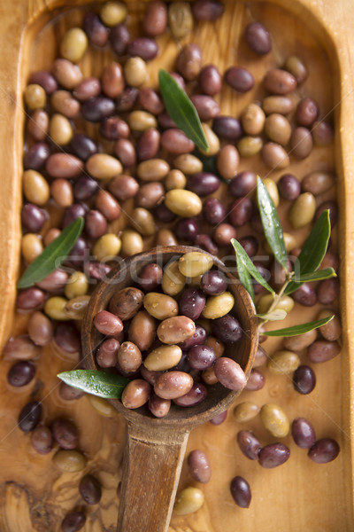 Mixed olives in brine Stock photo © Fotografiche