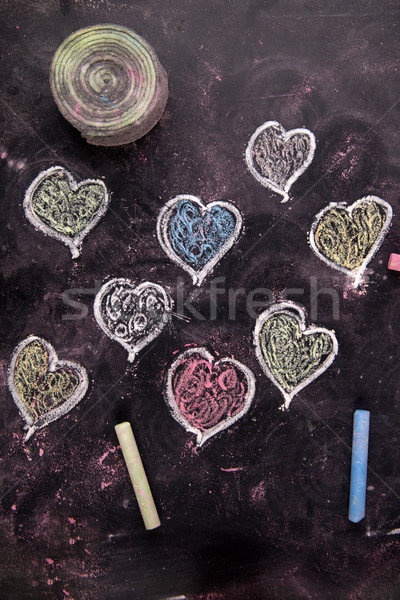 Colored Hearts Stock photo © Fotografiche