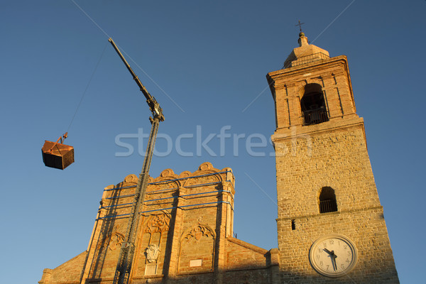 Iglesia trabajo terremoto gótico Foto stock © Fotografiche