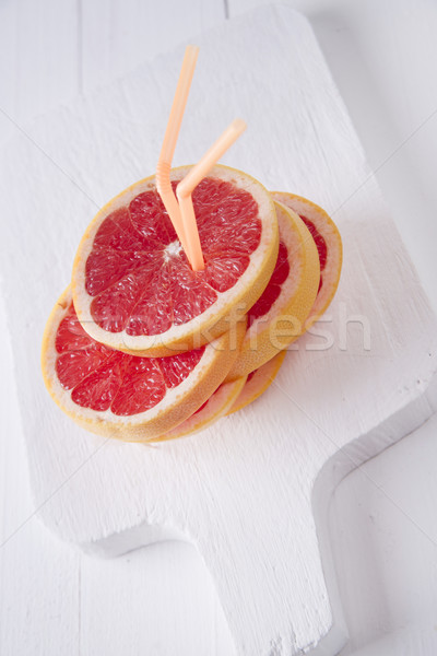Slices of red grapefruit  Stock photo © Fotografiche