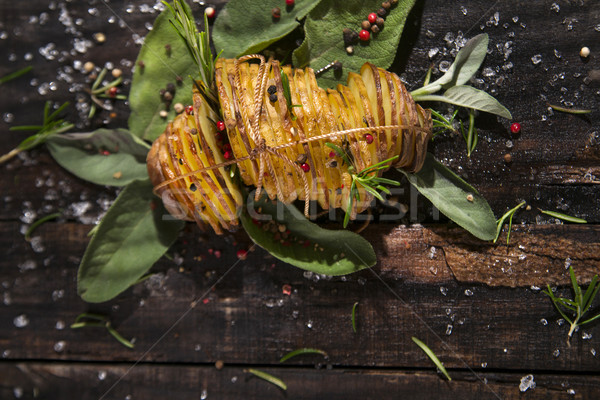 картофеля презентация Ломтики приготовленный печи Сток-фото © Fotografiche