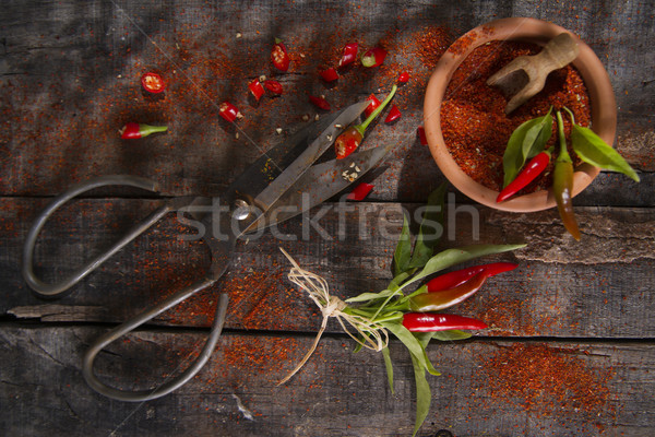 Chili powder  Stock photo © Fotografiche