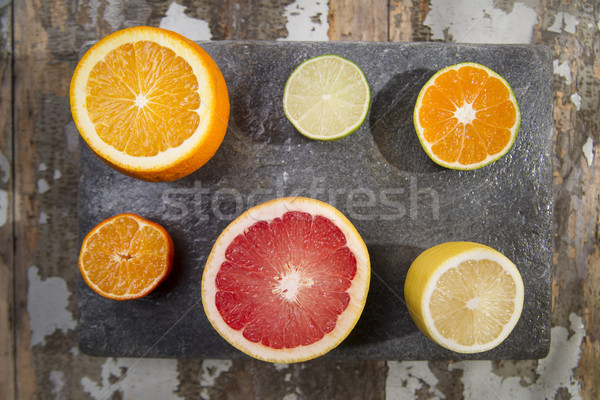 Foto stock: Colores · agrios · frutas · mezcla · rebanadas