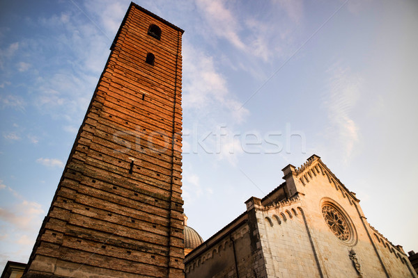 Catedral edad estilo puesta de sol iglesia arquitectura Foto stock © Fotografiche