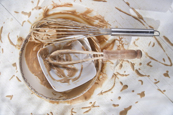 Whip and after preparation of sweet dishes Stock photo © Fotografiche