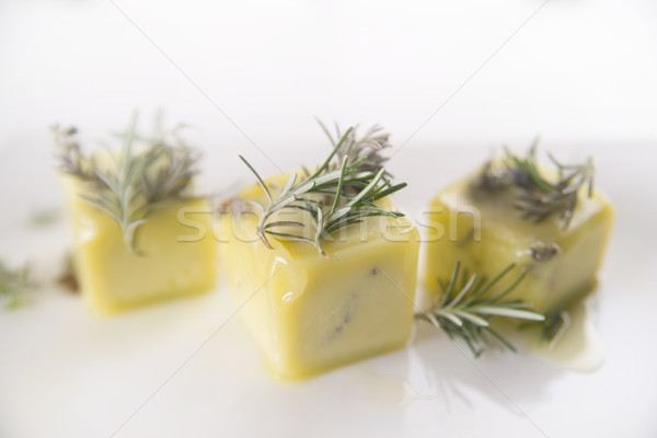 Kubus bevroren olie extra maagd olijfolie Stockfoto © Fotografiche