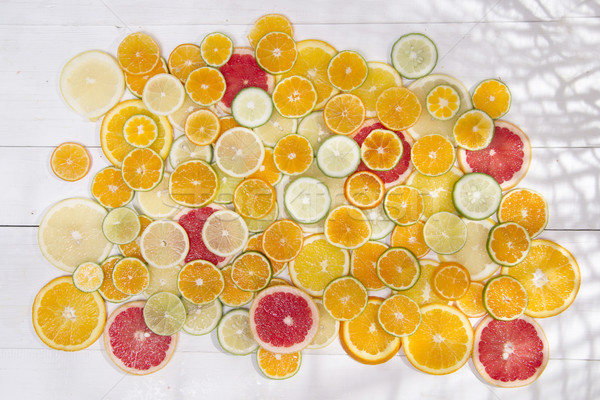 Foto stock: Colores · agrios · frutas · mezcla · rebanadas