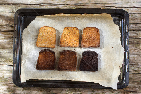 поджаренный печи кадр мягкой Ломтики хлеб Сток-фото © Fotografiche