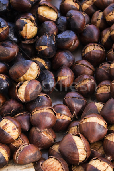 Stock photo: Autumn roast chestnuts