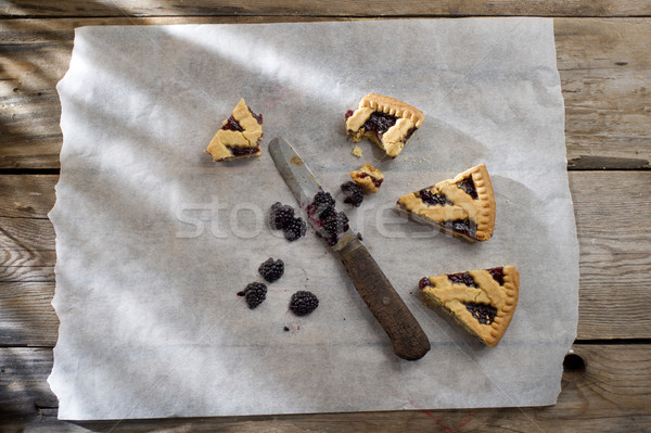 Tart with berry jam Stock photo © Fotografiche