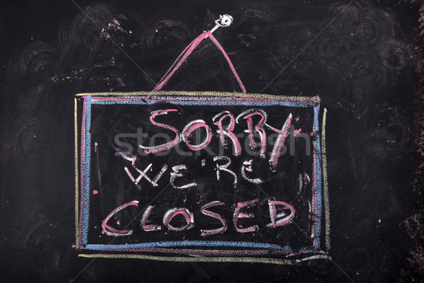 Sorry we are closed Stock photo © Fotografiche