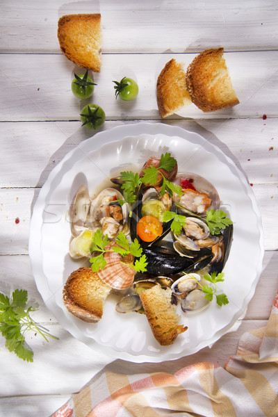Soup seafood Stock photo © Fotografiche
