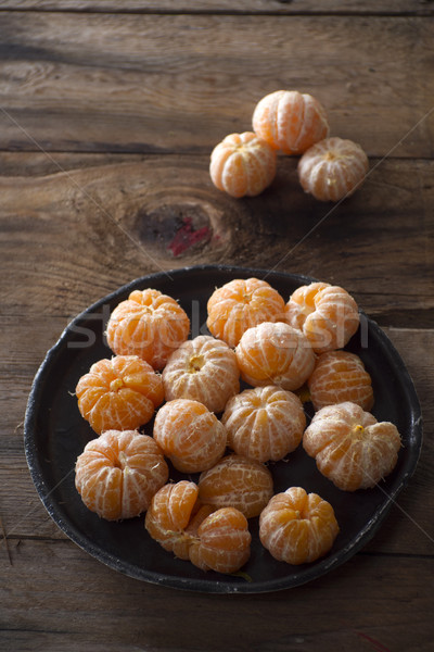 Small peeled mandarin Stock photo © Fotografiche