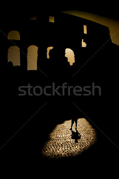Shadows projected into the street Stock photo © Fotografiche