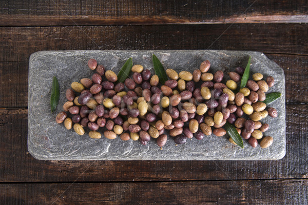 Mixed olives in brine Stock photo © Fotografiche