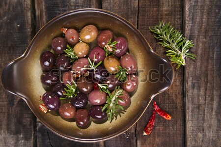 Olives in brine Stock photo © Fotografiche