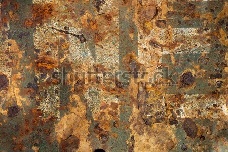 Rusty metálico edad metal porción pobres Foto stock © Fotografiche