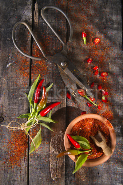 Chili powder  Stock photo © Fotografiche