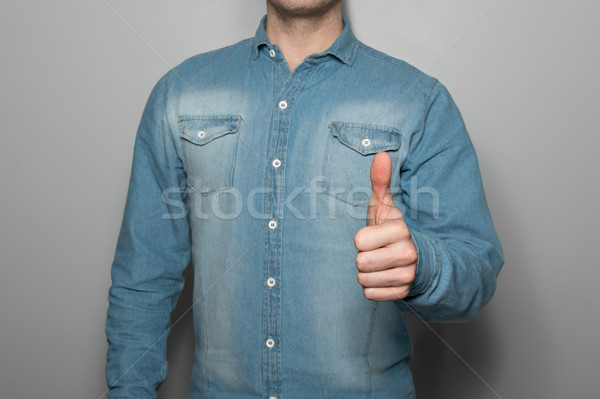 Man holding Thumbs Up Stock photo © fotoquique