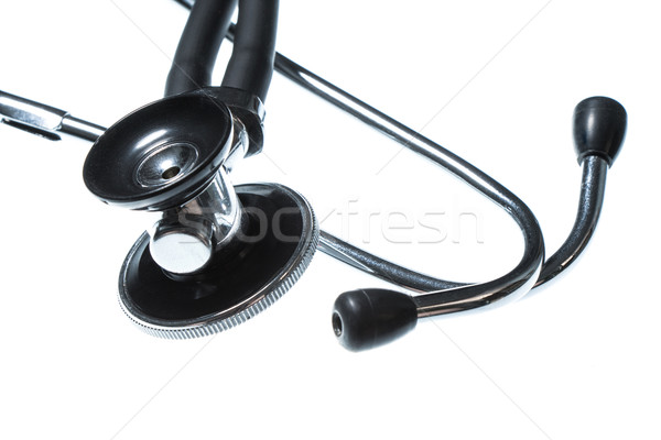 Stock photo: Stethoscope, close-up isolated