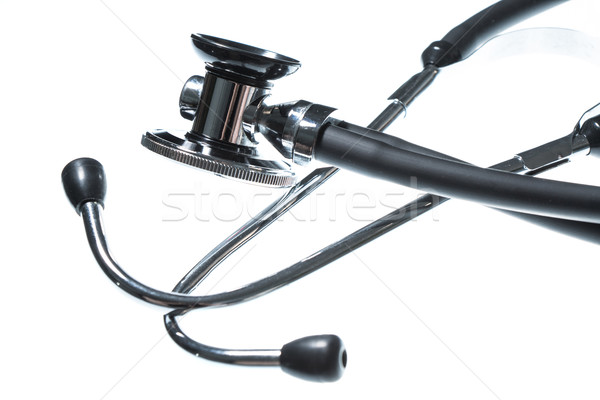 Estetoscopio primer plano aislado blanco médico dolor Foto stock © fotoquique