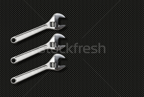 Wrench holds lettering quality, competence, experience Stock photo © fotoquique